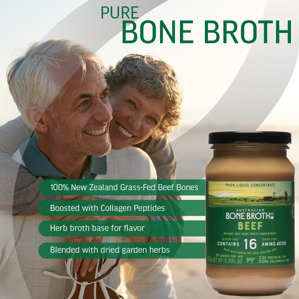 
                      
                        Beef Bone Broth Concentrate - New Zealand Natural beef broth 390g Jar
                      
                    